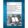 Translation of the Constitution and Laws of the Hawaiian Islands, Established in the Reign of Kamehameha III.