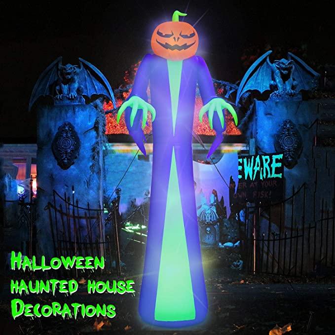 12Ft Giant Halloween Inflatables Pumpkin Halloween #ns23 _mkpt by Js House - Vysn