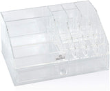 Clear Makeup Organizers - 19 Slots and 1 Drawer by Decozen