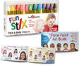 Dress Up Face Paint Crayons - With Artbook & Easy To Follow Facepainting Designs #ns23 _mkpt4 by Js House - Vysn