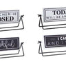 Reversable Sentiment Sign with Stand (Set of 4)