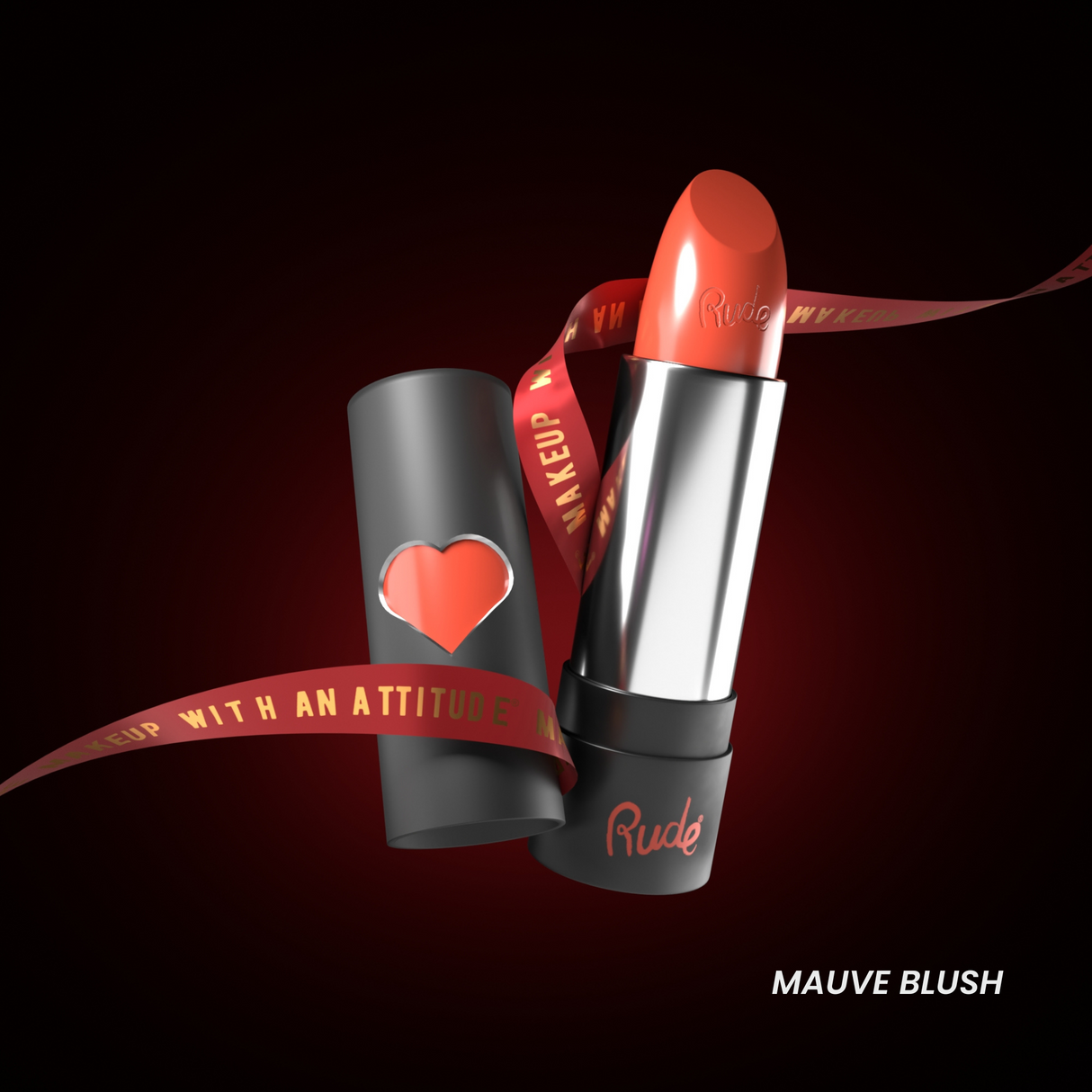 RUDE Hydro Shine Moisturizing Lipstick - Mauve Blush