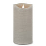 Grey Simplux LED Designer Wax Candle with Remote