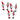 Plush Standing Gnome Skier (Set of 6)