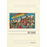 Vintage Lined Notebook Greetings from Delaware, Water Gap, Pennsylvania