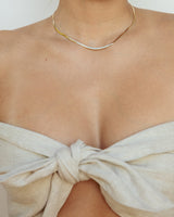 14k Gold Herringbone Chain by Eight Five One Jewelry