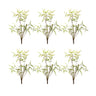 Mini Fern Foliage Bush with Sprout Accent (Set of 6)