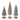 Modern Tabletop Pine Tree (Set of 6)