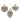 Champagne Glittered Ball Ornament (Set of 6)