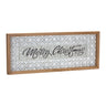 Ornate Metal Merry Christmas Sign (Set of 2)