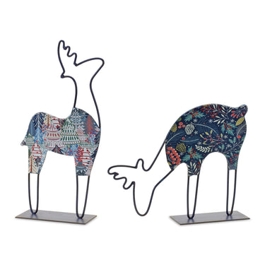 Metal Deer Tabletop Decor (Set of 2)