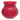 Red Glass Vase (Set of 2)