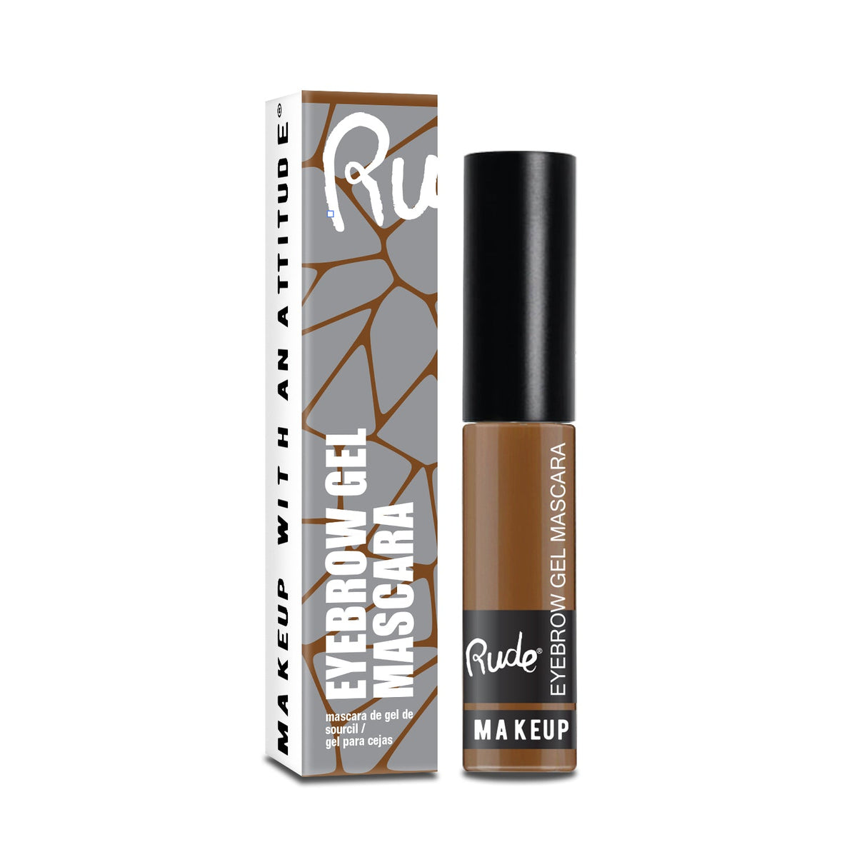 RUDE Eyebrow Gel Mascara - Natural Brown