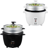 Better Chef 5-Cup - 10-Cup Cooked - Rice Cooker with Steamer and Non-Stick Pot by Jupiter Gear Home