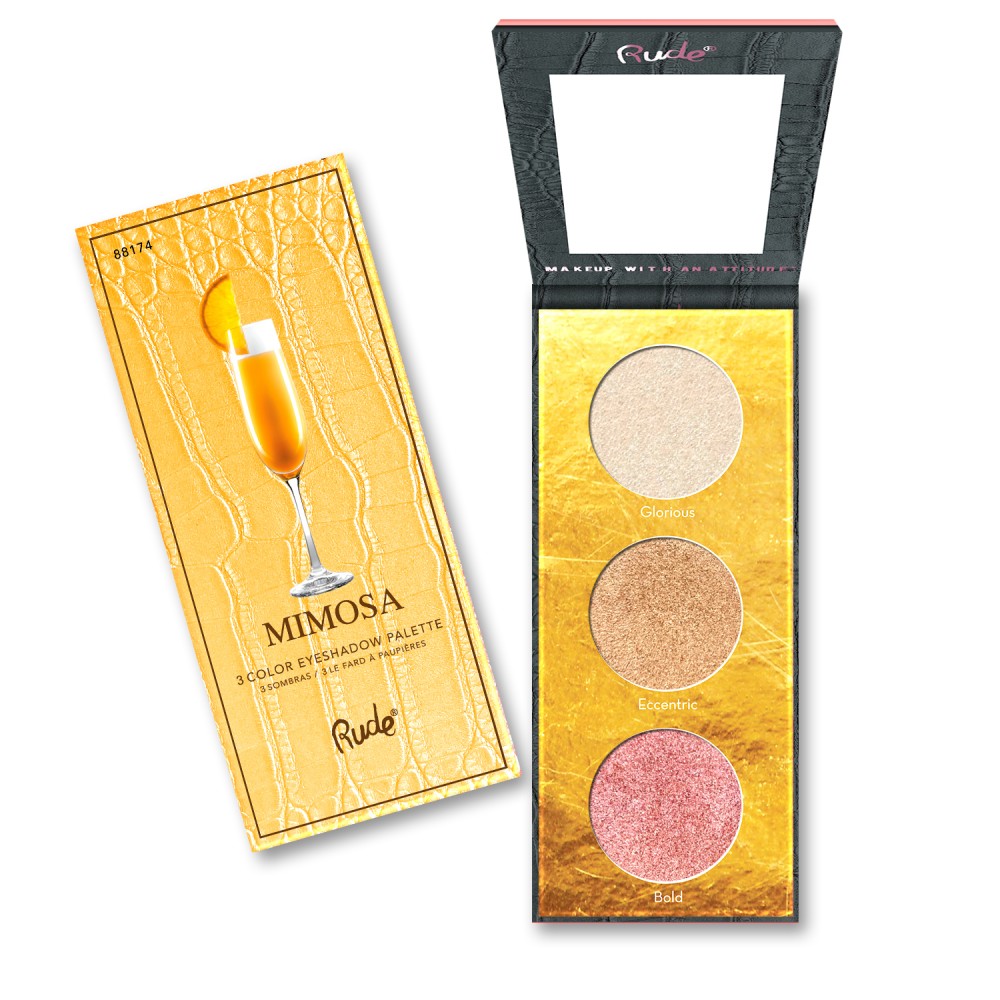 RUDE Cocktail Party Luminous Highlight / Eyeshadow Palette - Mimosa