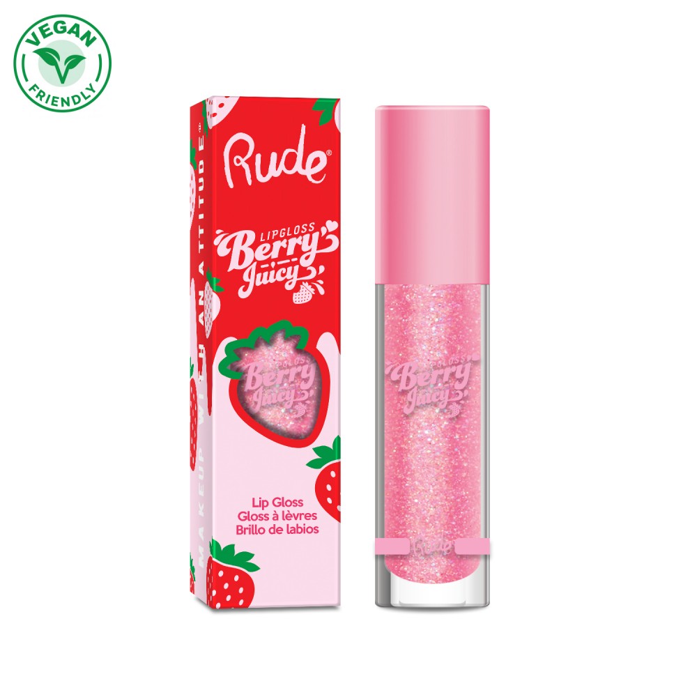 RUDE Berry Juicy Lip Gloss - Flirty