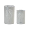 Punched Metal Tree Candle Holder (Set of 2)