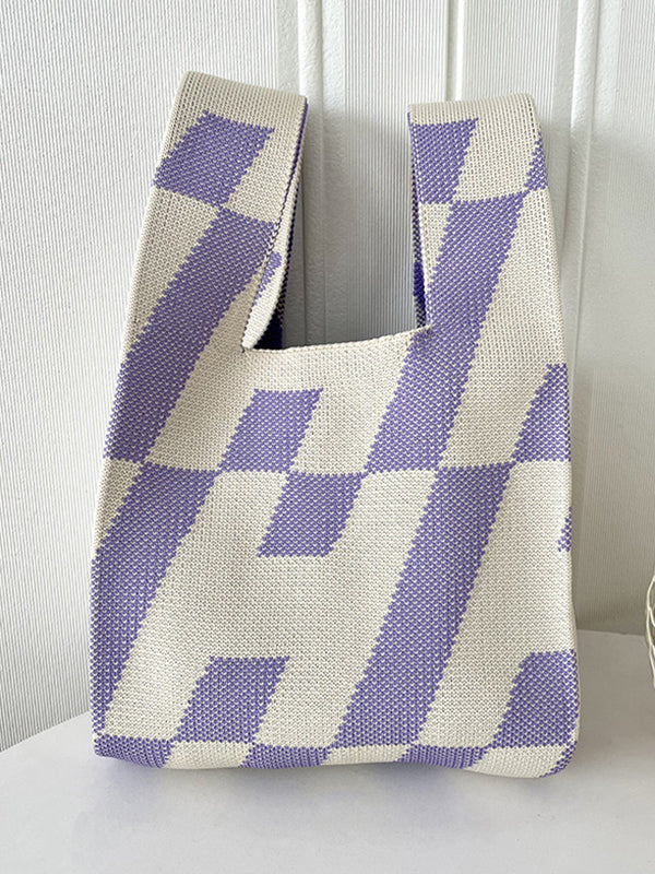 Geometric Bags Accessories Woven Handbag by migunica