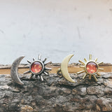 Sun and Moon Sculptural Statement Ring by Yugen Handmade