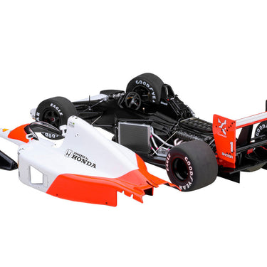 McLaren Honda MP4/6 #1 Ayrton Senna 2nd Place Formula One F1 Japanese GP (1991) (without McLaren Logo) 1/18 Model Car by Autoart