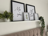 Me + You Just Us Two Couple Set Of 2 Bedroom Prints by WinsterCreations™ Official Store