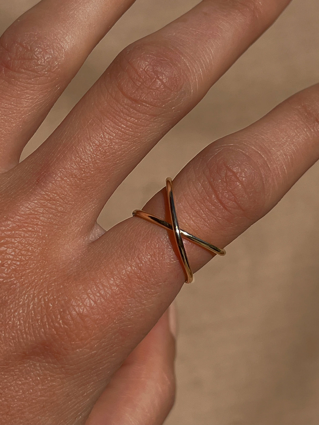 Cross Me Ring by Toasted Jewelry