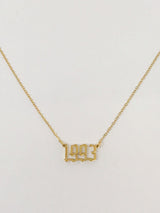 Birth Year Necklace by Ellisonyoung.com