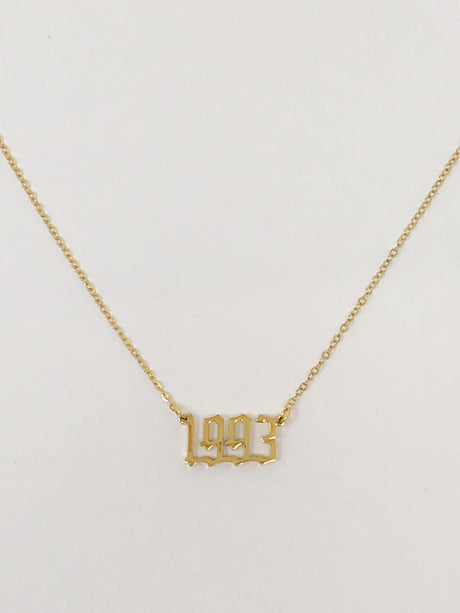 Birth Year Necklace by Ellisonyoung.com