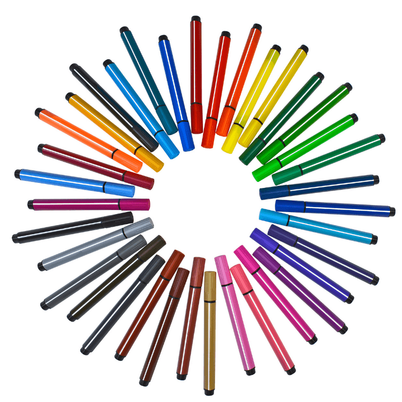 Triangular Magic Stix Markers, 36 Pack, Last 7 Days NO Cap! by The Pencil Grip, Inc. - Vysn