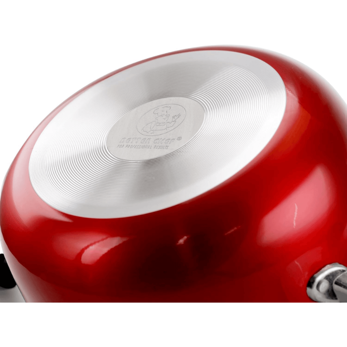 Better Chef 2-Quart Metallic Red Aluminum Dutch Oven with Glass Lid by Jupiter Gear Home