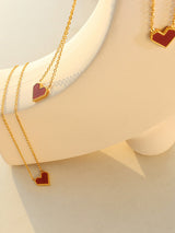 Simple  Geometric Heart Shape Necklaces Accessories by migunica