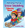 Wintertime Snow Sledding Coloring Book