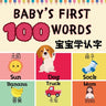 Baby's First 100 Words: A Fun Bilingual 100 Essential First Words for Babies and Toddlers in English, Simplified Chinese, and Pinyin!