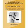 Bible Quotes Crossword Puzzles: Psalms