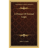 A Primer of Formal Logic