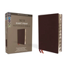 NIV, Reference Bible, Giant Print, Bonded Leather, Burgundy, Red Letter Edition, Indexed, Comfort Print