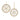 Jeweled Metal Snowflake Ornament (Set of 6)