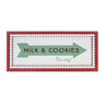 Framed Milk and Cookies Wall Sign 19.5"L