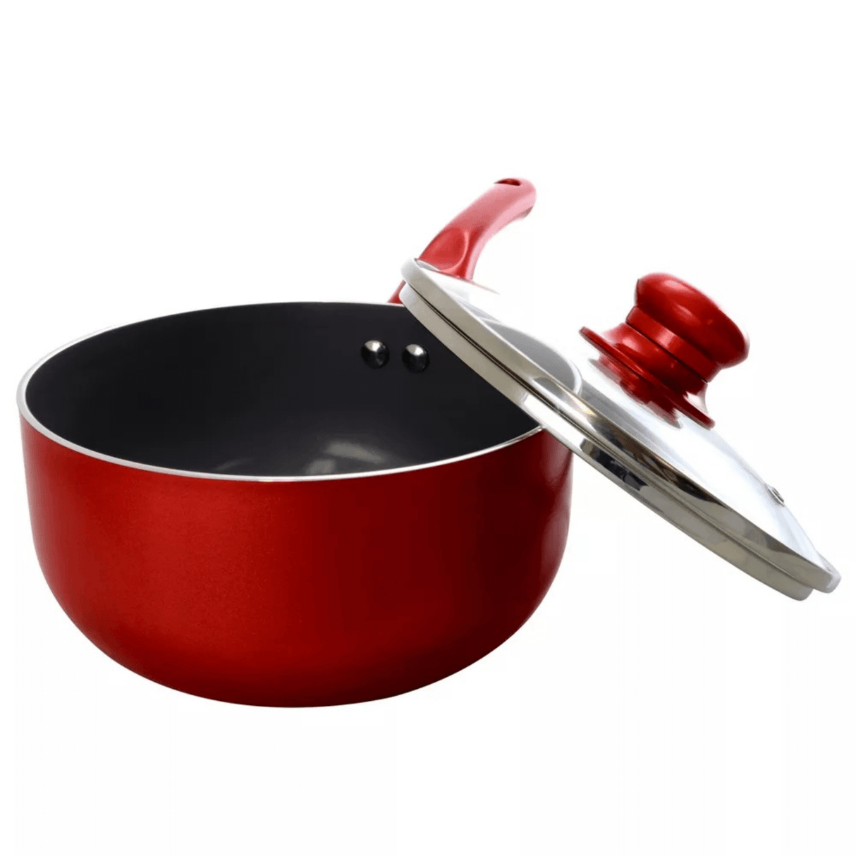 Better Chef 1.5Qt Ceramic-Coated Saucepan with Glass Lid by Jupiter Gear Home