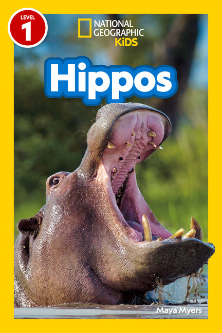 National Geographic Readers Hippos (Level 1) - Library Binding by Books by splitShops