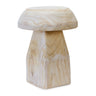 Wood Mushroom Stool 15.5"H