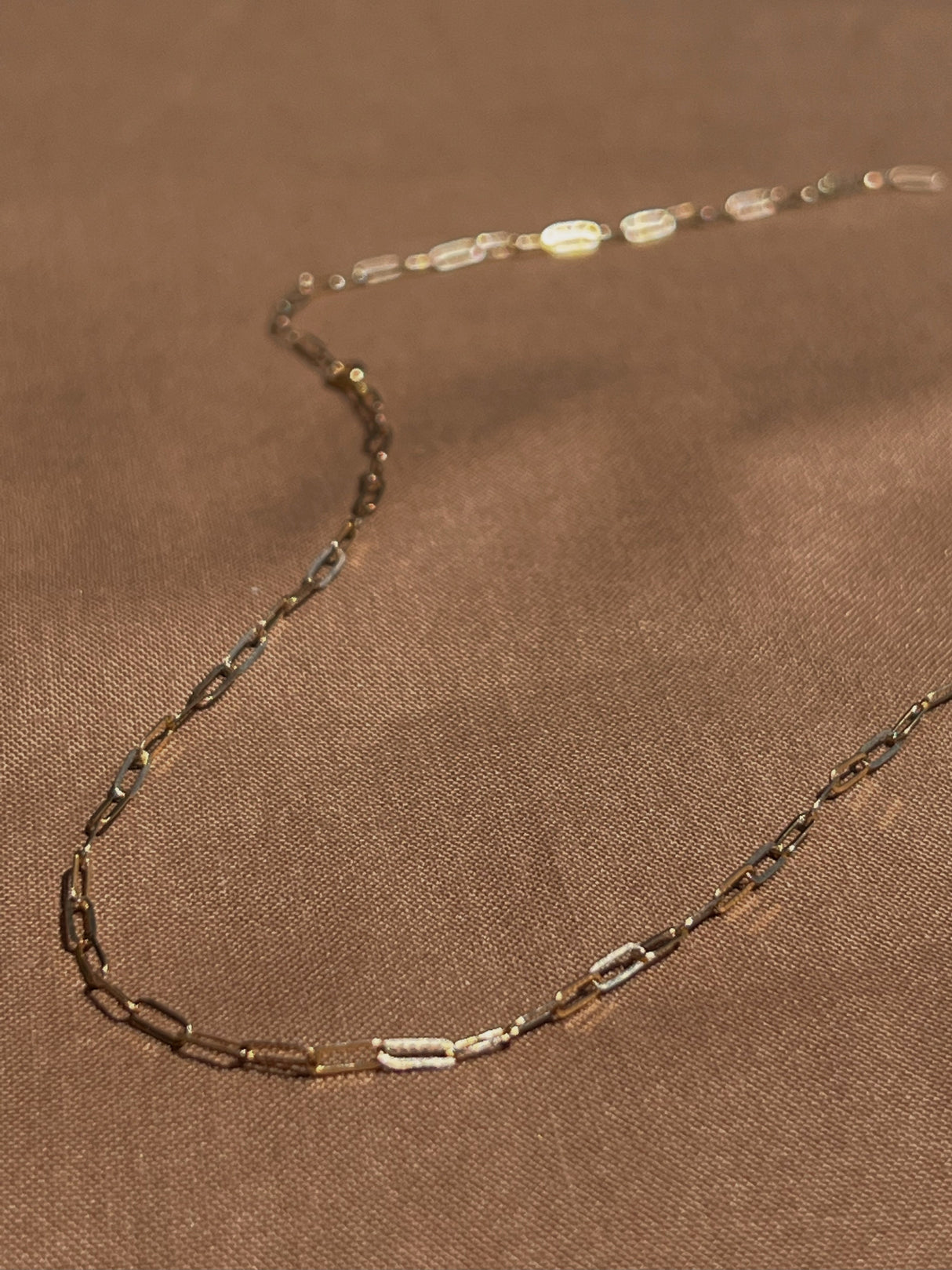 14k Yellow Gold Link Necklace by Toasted Jewelry