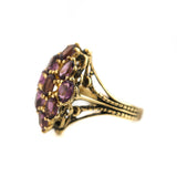 Vintage Jewelry Large Ruby Austrian Crystal Cocktail Ring by PVD Vintage Jewelry