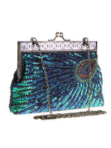 4 Colors Urban Geometric Sequined Makeup Bag Handbag by migunica