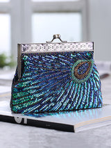 4 Colors Urban Geometric Sequined Makeup Bag Handbag by migunica