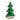 Green Pine Tree Ekkolight 11.75"H