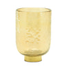 Gold Glass Vase with Metal Accent (Set of 2)