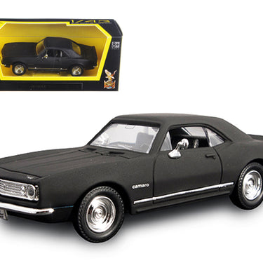 1967 Chevrolet Camaro Z28 Matt Black 1/43 Diecast Model Car by Road Signature
