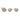 White Washed Etched Acorn (Set of 6)