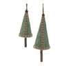 Woven Bamboo Pine Tree Ornament (Set of 4)